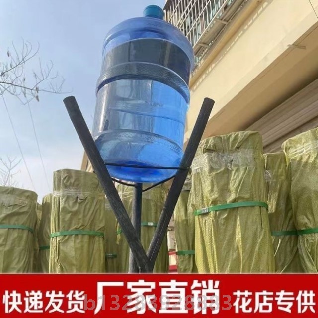 开业三脚架花架开张花篮支架实木黑色三角架架子花店插花用架包邮