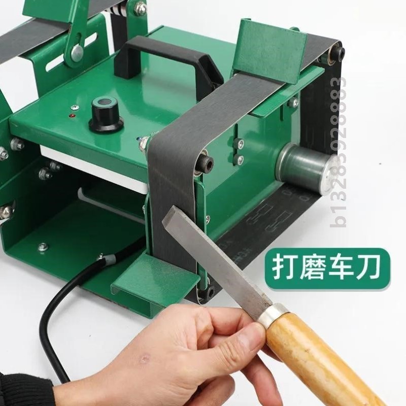 双头电动砂带机抛光机1850瓦磨刀机神器磨刀器工业级台式打磨机