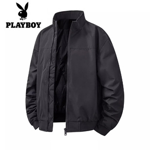 花花公子美式户外教练夹克羽绒服男冬季新款百搭痞帅90白鸭绒外套