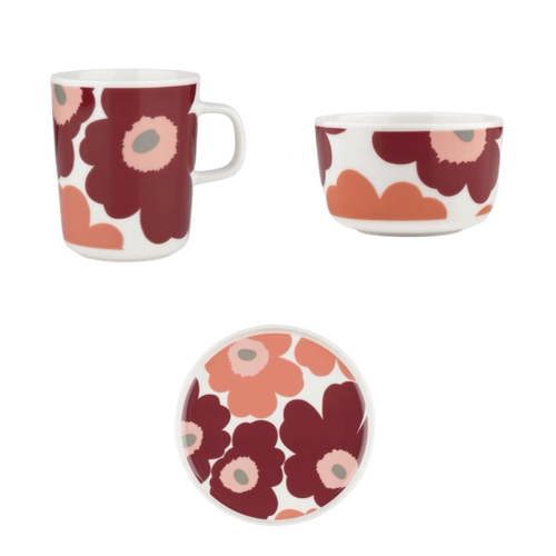 芬兰Marimekko玛莉美歌Unikko游霓可 樱桃红 24年圣诞新品芬兰