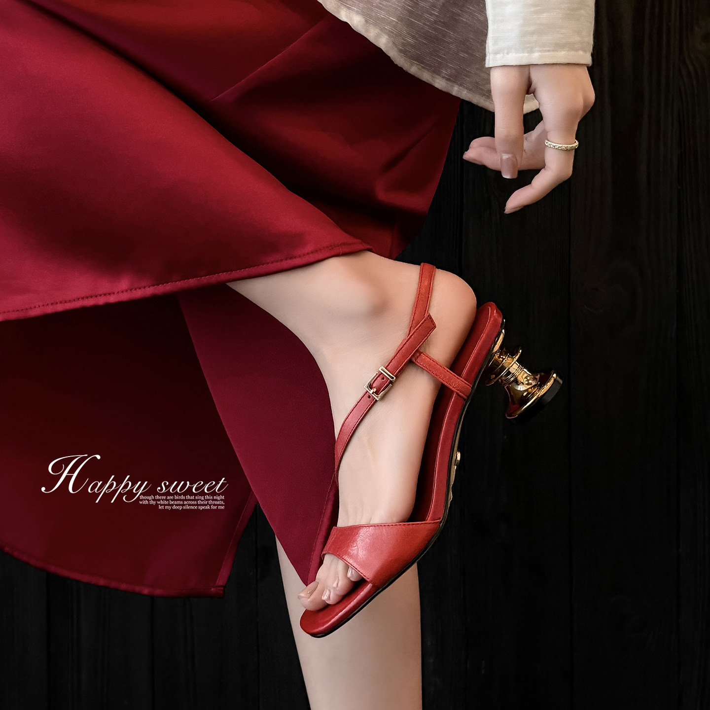 真皮轻熟高跟凉鞋女款夏季外穿时尚高级感不累脚绝美露趾凉单鞋女