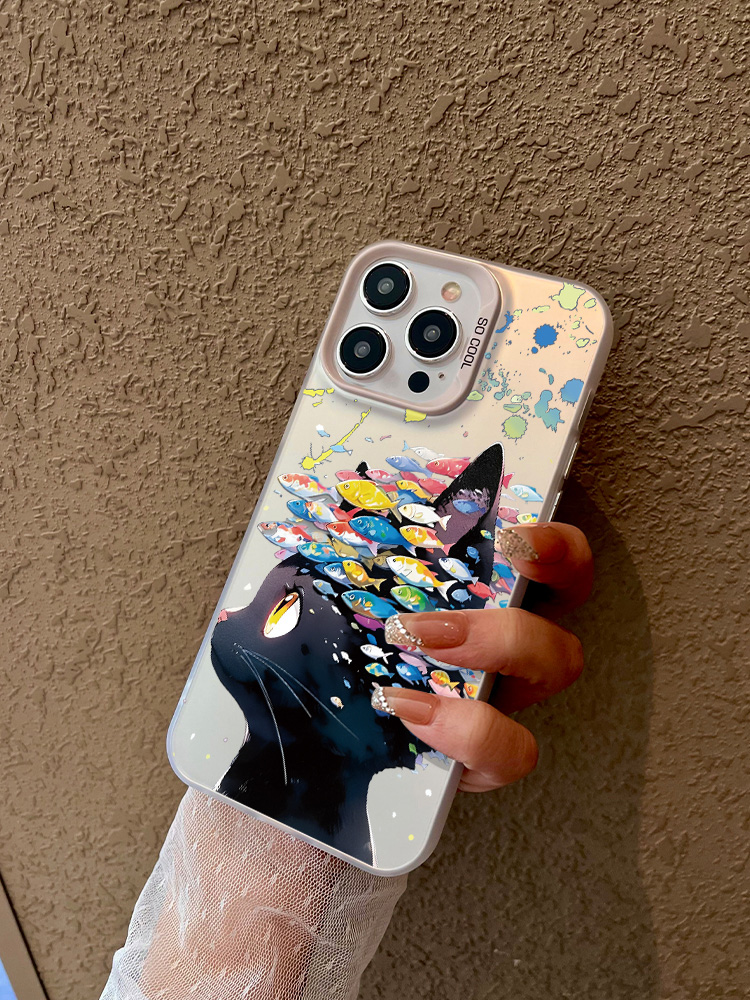 猫猫鱼鱼iqooneo系列彩银壳女款