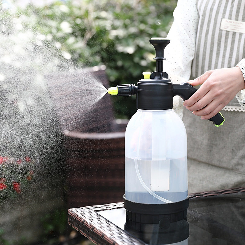 消毒手动气压式塑料喷壶浇花壶洗车用小型高加压喷雾器洒水壶喷头