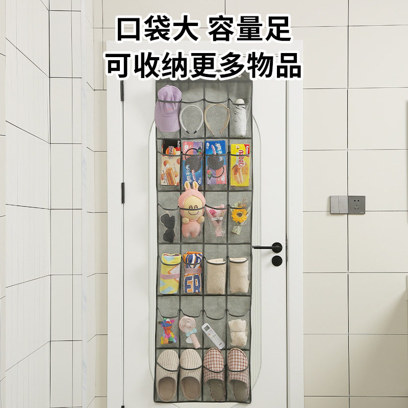 门后网格鞋收纳挂袋整理