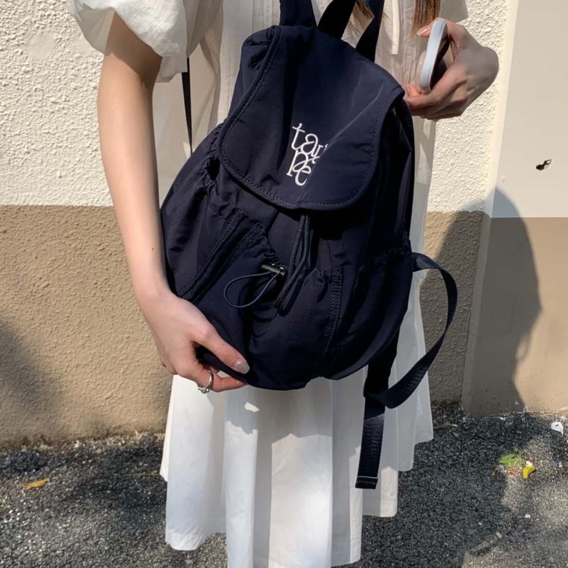 韩版新款尼龙帆布大容量电脑双肩