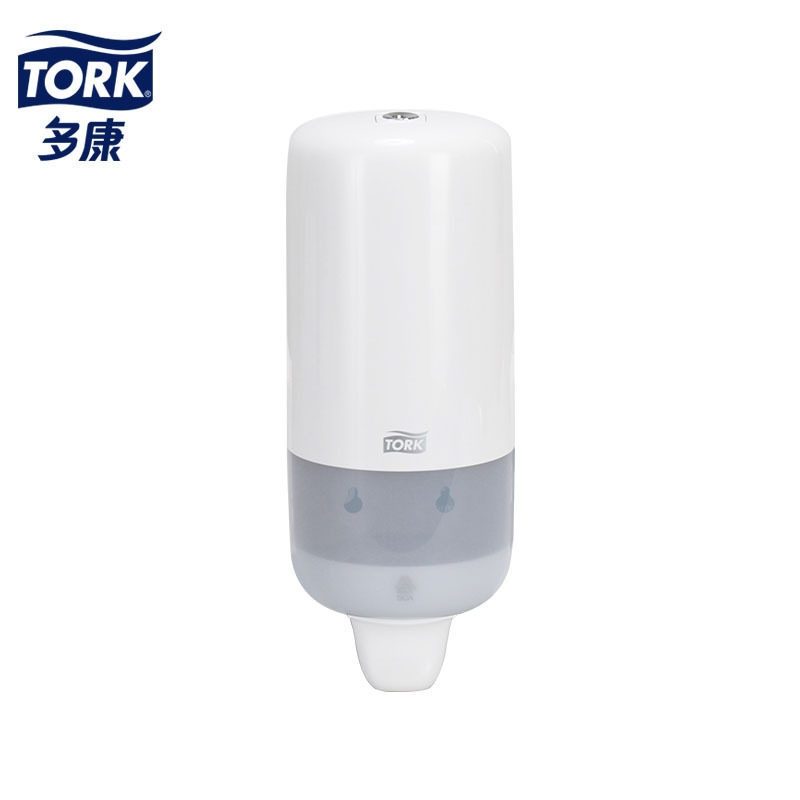多康560000 洗手液分配器白色手动洗手液盒子按压式壁挂盒配