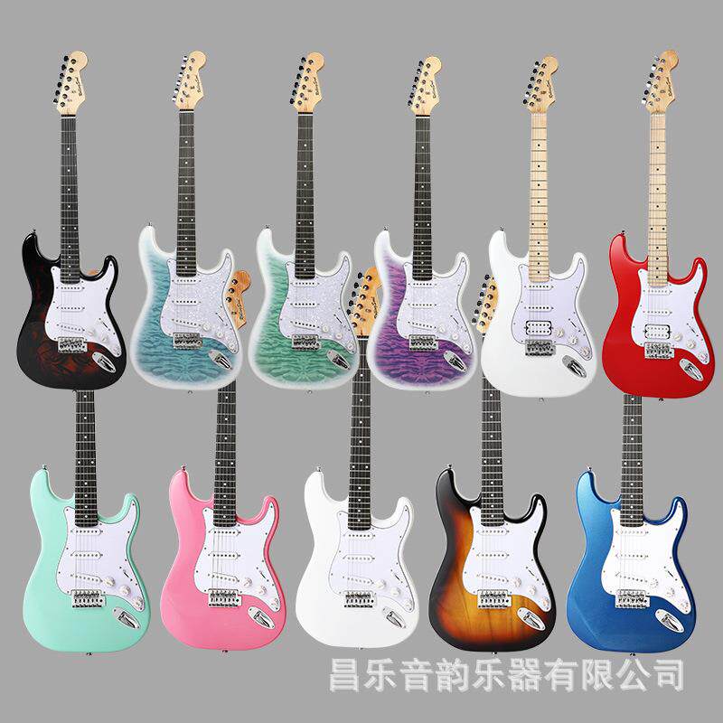 ST型电吉他初学者新手入门级电子吉他单摇弹拨弦乐器