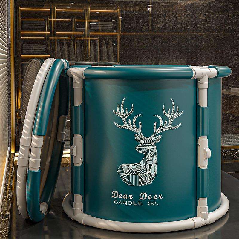 可折叠泡澡桶大人洗澡桶免安装家用浴桶儿童洗澡盆沐浴桶折赵之钱