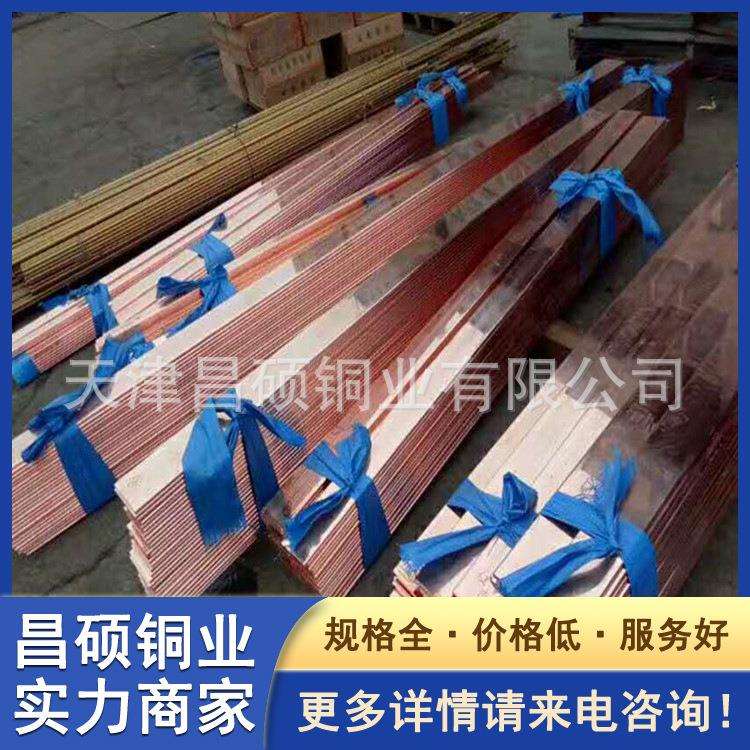 50*5镀锌紫铜排直角大规格10*120裸铜母线镀镍接地零地排交叉孔