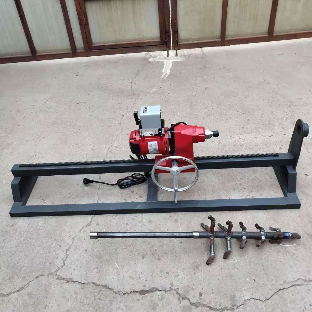 小型水钻顶管钻机自来水入股横向打孔机路下非开挖穿越过路铺管