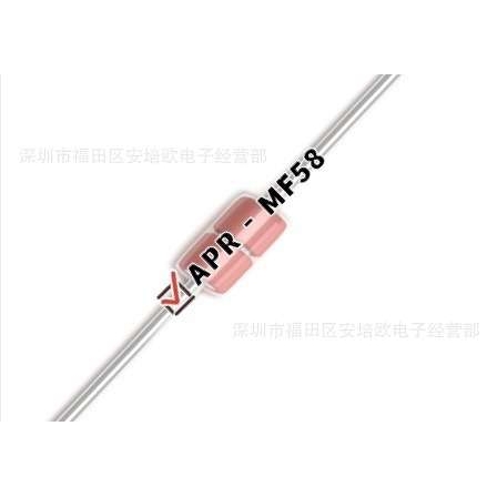 NTC热敏电阻 玻封MF58-103J 二极管封装 10KΩ±5％B值3950K3435K