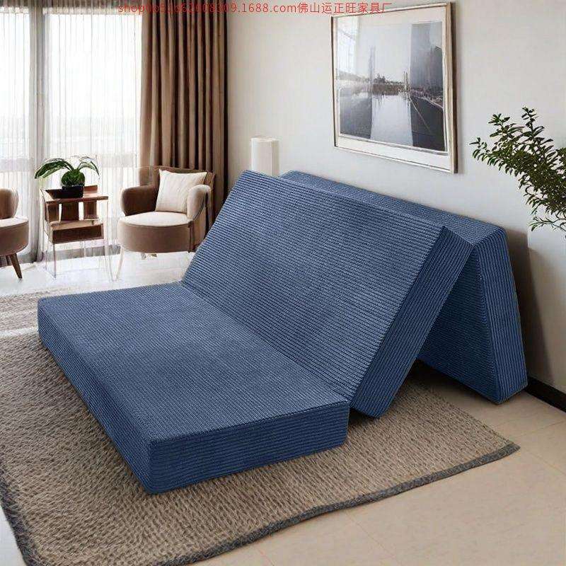 可折叠三折垫单人床垫体操垫高密度海绵榻榻米加厚午休床垫子