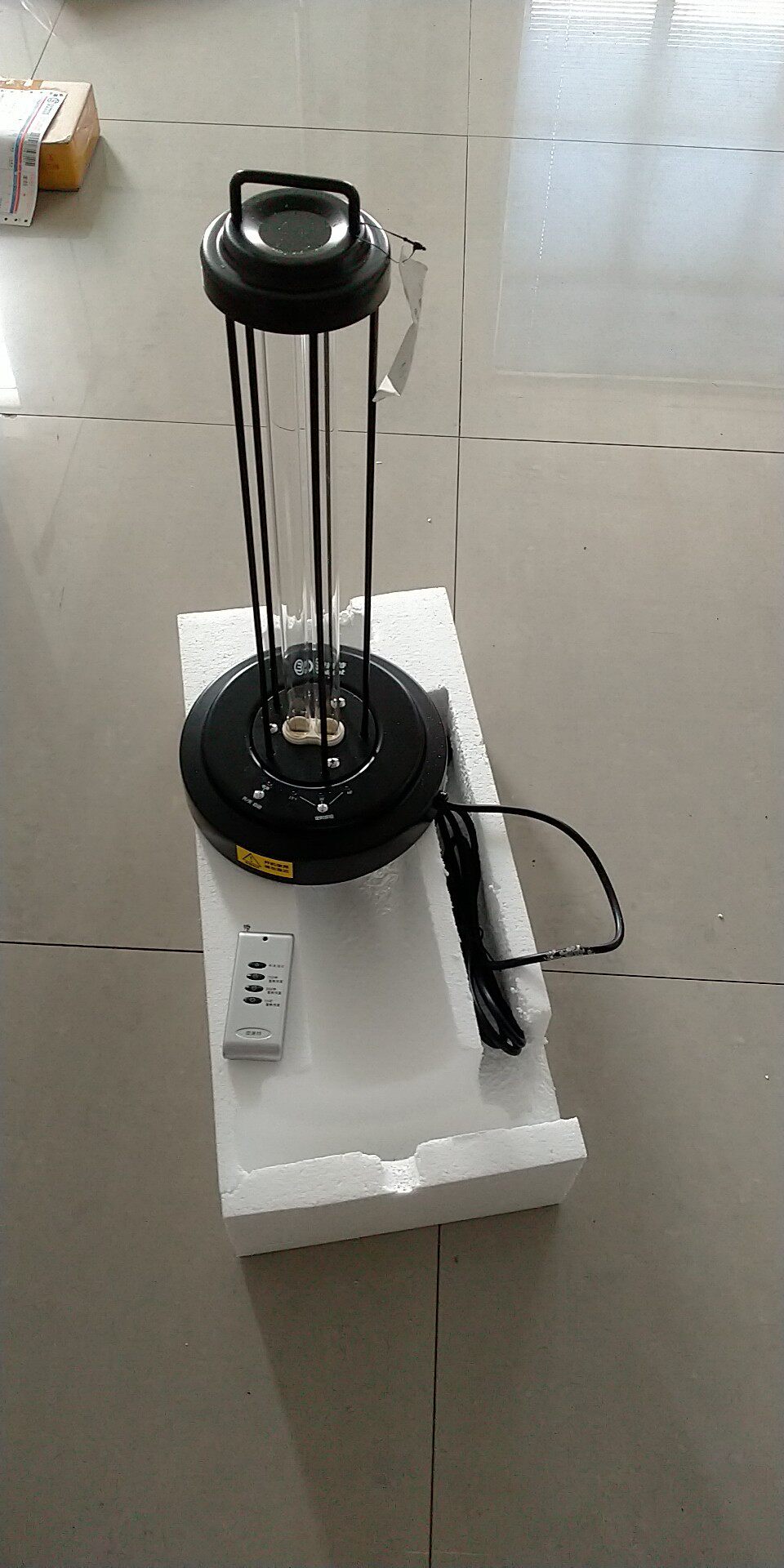 台式紫外线消毒灯,带遥控