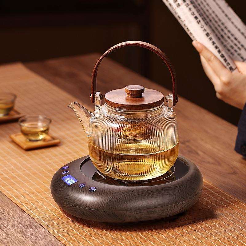 福也煮茶器小型电陶炉家用全自动蒸汽黑茶玻璃煮茶壶养生壶办公室