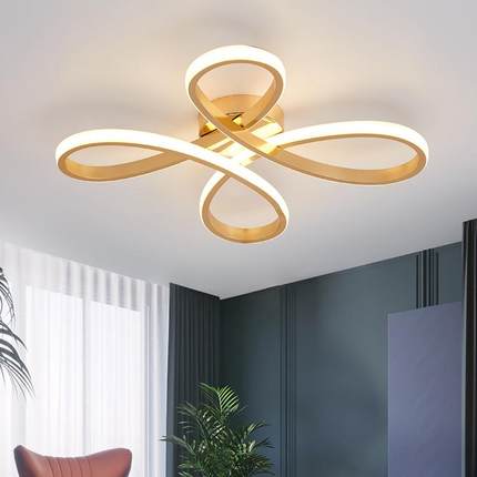 卧室灯温馨浪漫风格简约现代书房客厅灯吸顶灯led花型室内房间灯