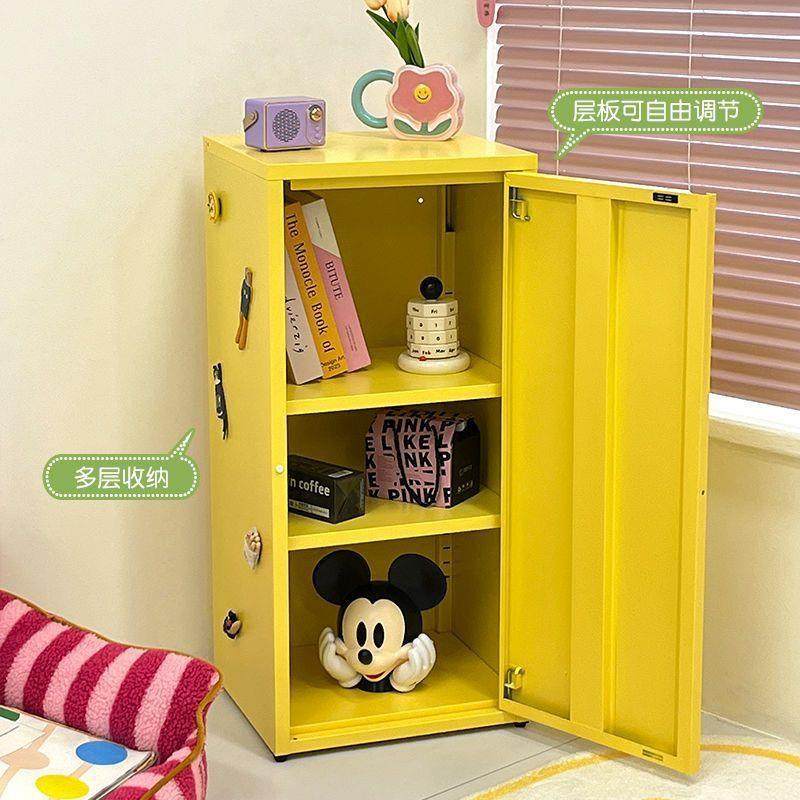 多巴胺彩色柜子铁艺储物柜房间整理柜多层大容量钢制床头柜全钢,收纳整理,烫衣板及配件,淘宝优惠券,粉丝福利购,淘宝优惠卷