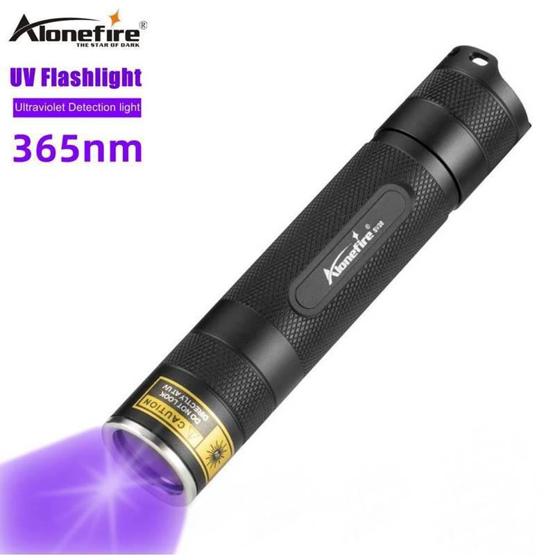 SV28紫外线手电365nm鉴定古玩瓷器琥珀蜜蜡验钞防伪UV荧光灯