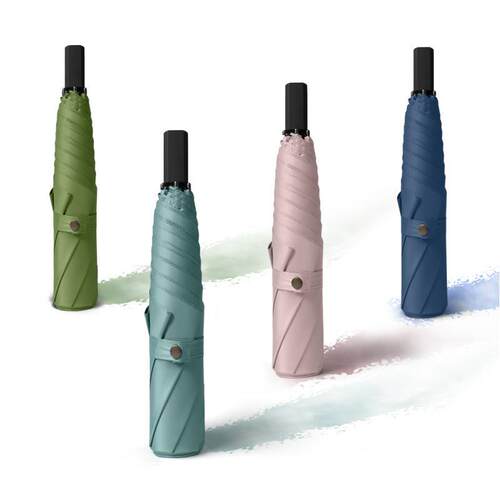 IDREAMY爱丽嘉'無'系列三折超轻黑胶伞160g简约款