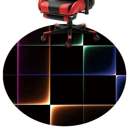 gaming chair mat圆形电竞戏椅子垫地垫