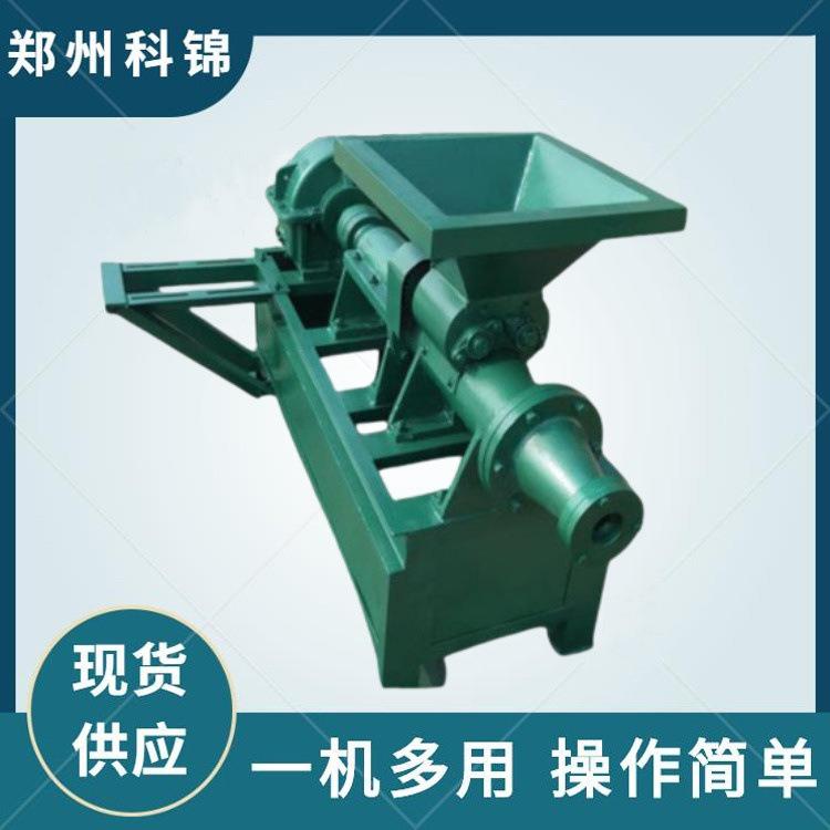 高压木炭渣空心煤棒成型机牛粪羊粪制棒机六角梅花挤棒机