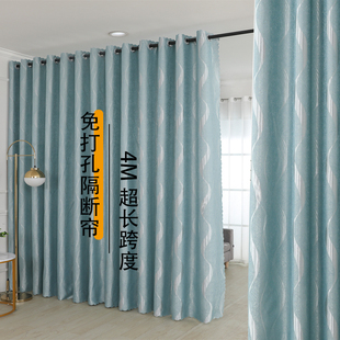 速发门帘隔断帘空调风挡卧室厨房房厅客间分割窗帘免打孔安装杆一
