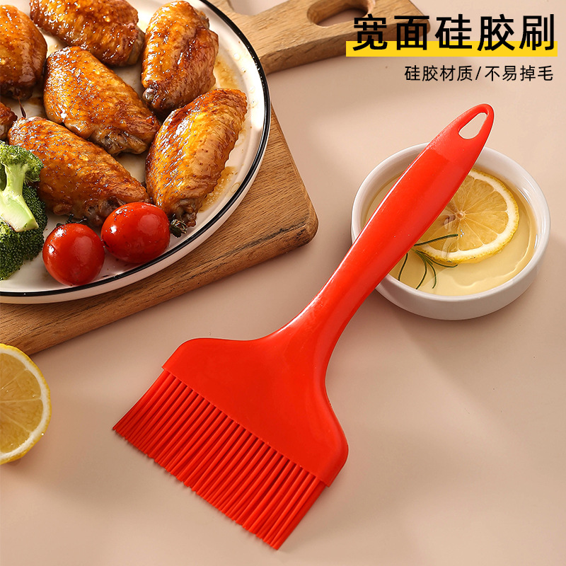 速发厨房耐高温饼刷级橡电矽胶一体餐饮家用胶煎烤机煎油炸鸡翅刷