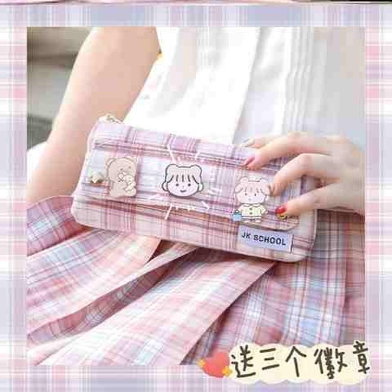 速发孩子创意中学生立式方闺公主形蜜贴小纸孩的美丽的文具盒
