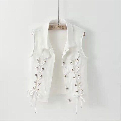 速发牛仔马甲春2款心气背洋百搭20新5潮高档开衫外穿上衣