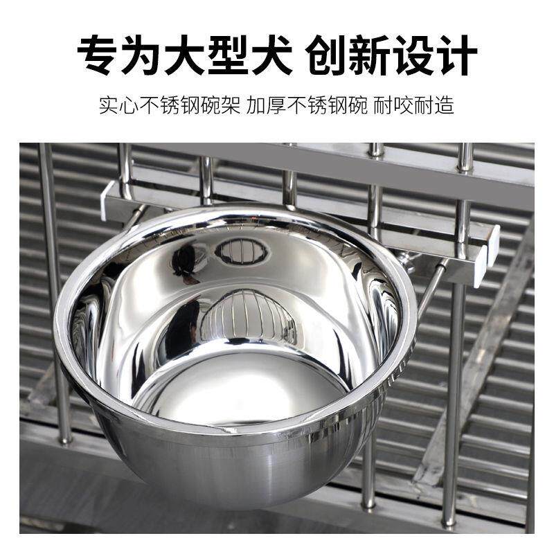 速发狗碗防打钢不锈翻碗挂悬式狗碗猫碗悬挂式狗食盆笼子碗碗