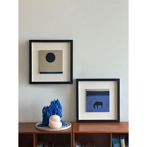 立体装裱背景墙组合画小众艺术