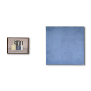 莫兰迪静物治愈色块小众简约大白墙装饰组合奶油法式客厅卧室挂画