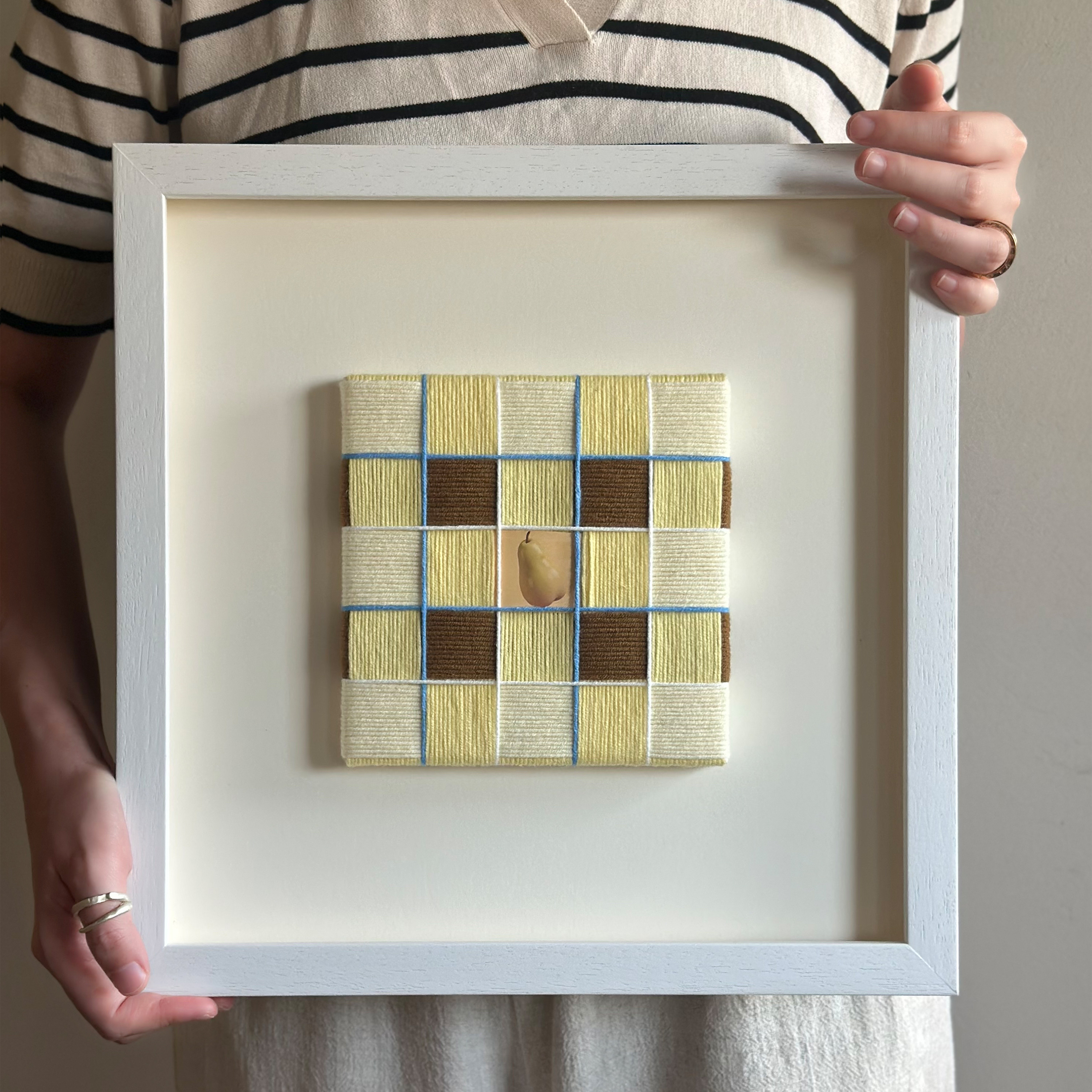 原创毛线画多巴胺小众家居现代高级客厅卧室装饰手工编织送礼挂画