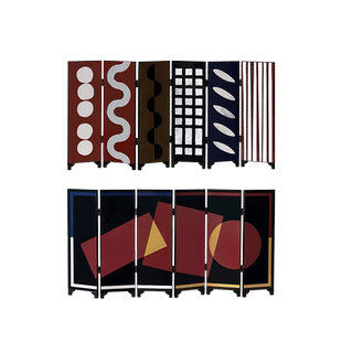 无艺不术原创现代中古风桌面屏风精致摆件客厅玄关小众混搭装饰