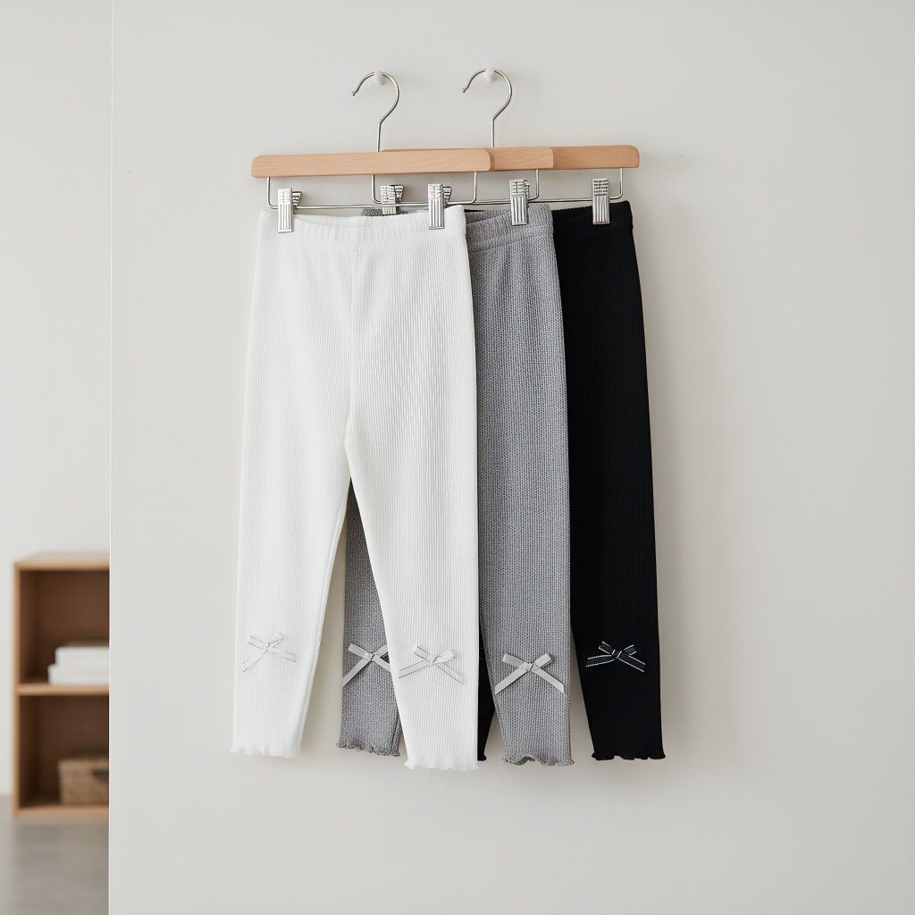 2025新款宝宝女童打底裤春夏韩版九分裤弹力外穿长裤子女孩