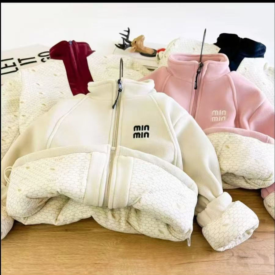 男童韩系夹棉加厚保暖卫衣外套2026秋冬新款儿童休闲洋气简约夹克