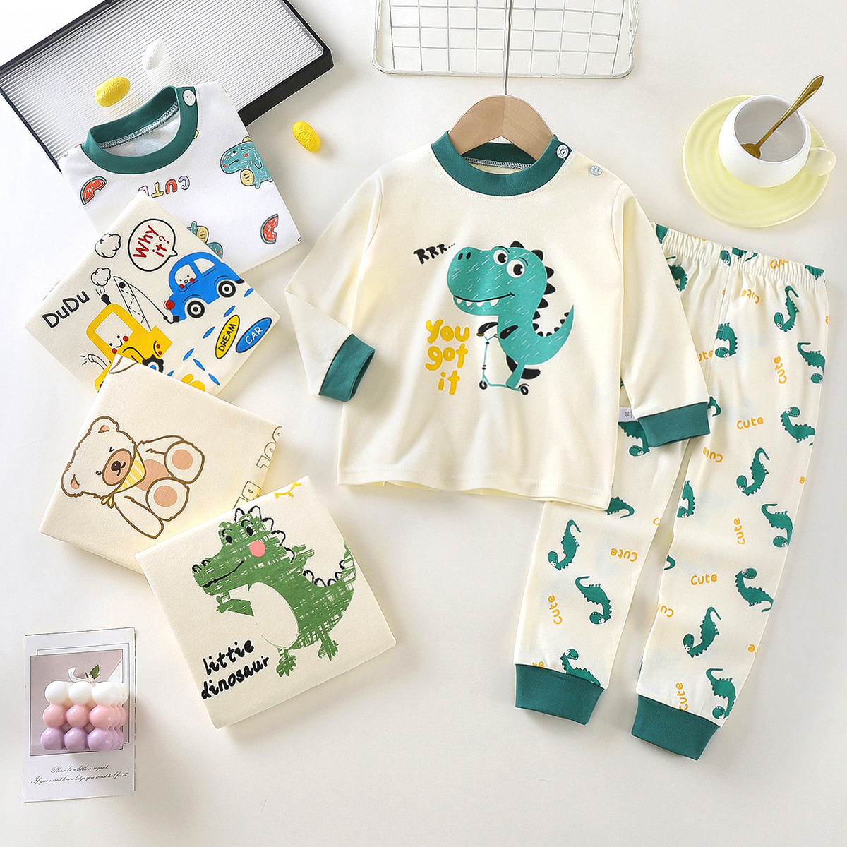 儿童内衣套装秋季新款2025男童秋衣秋裤女童保暖纯棉家居服童装