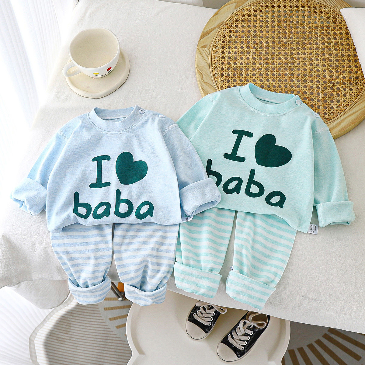 儿童内衣套装春秋新款男童纯棉宝宝家居服女童秋裤睡衣童装批发