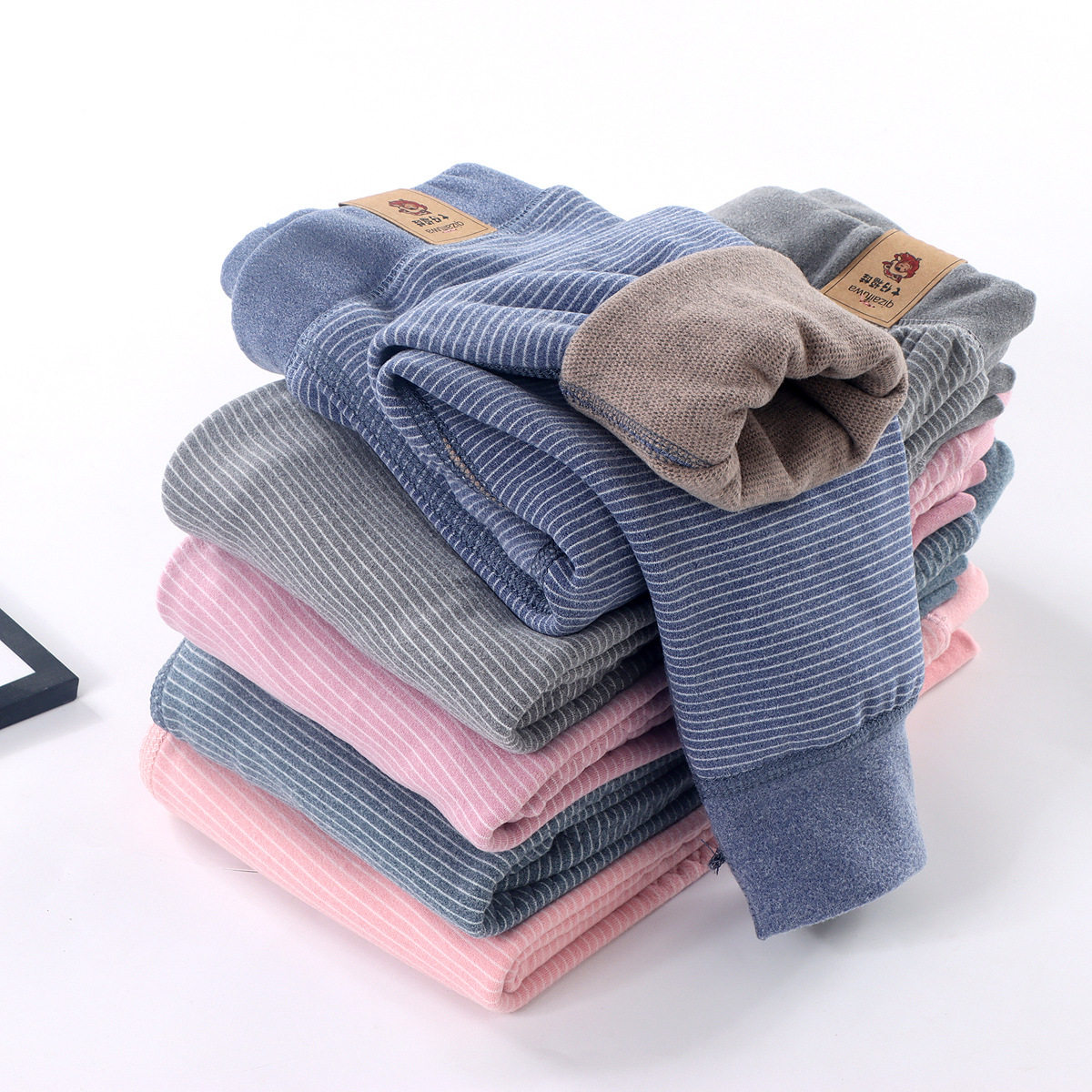 儿童打底裤男女童冬季加厚款德绒双层秋裤秋冬中大童保暖裤子批发