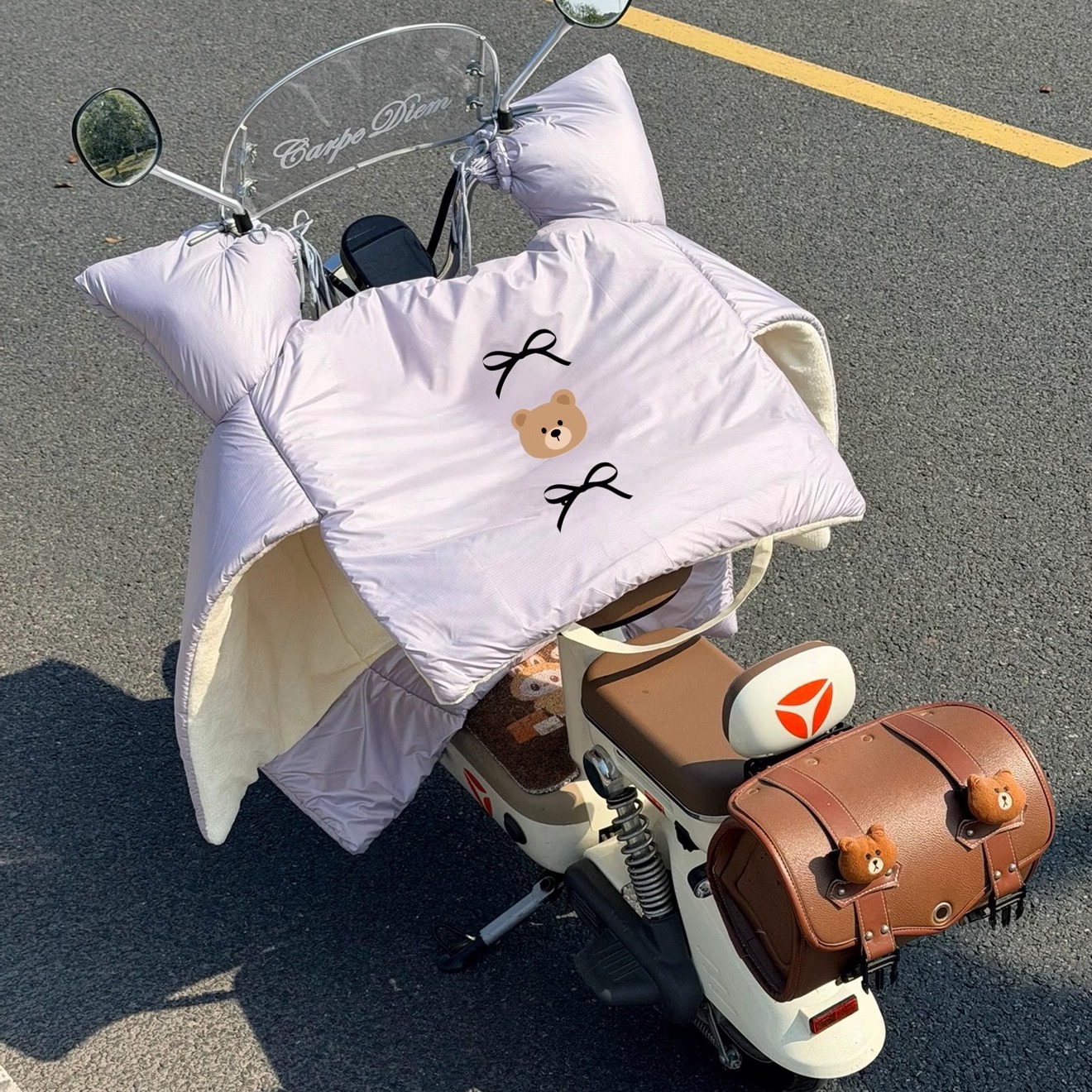 电动车挡风被冬季防水防风罩防寒电瓶摩托车加厚四季通用2025新款