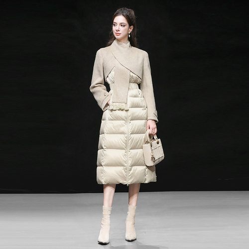 宽松DF收腰2024新款气质羽绒服
