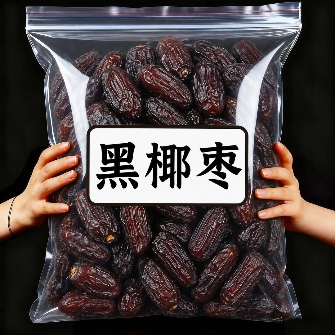 新疆黑椰枣免洗西域奶香黑椰枣新鲜蜜枣纯天然孕妇干果零散装即食