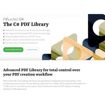 Pdfium.Net SDK 2023.4.87.27 is