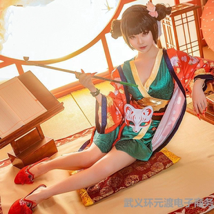 白蛇缘起宝青坊主cosplay假发服装道具cos配饰狐狸面具烟斗扳指女