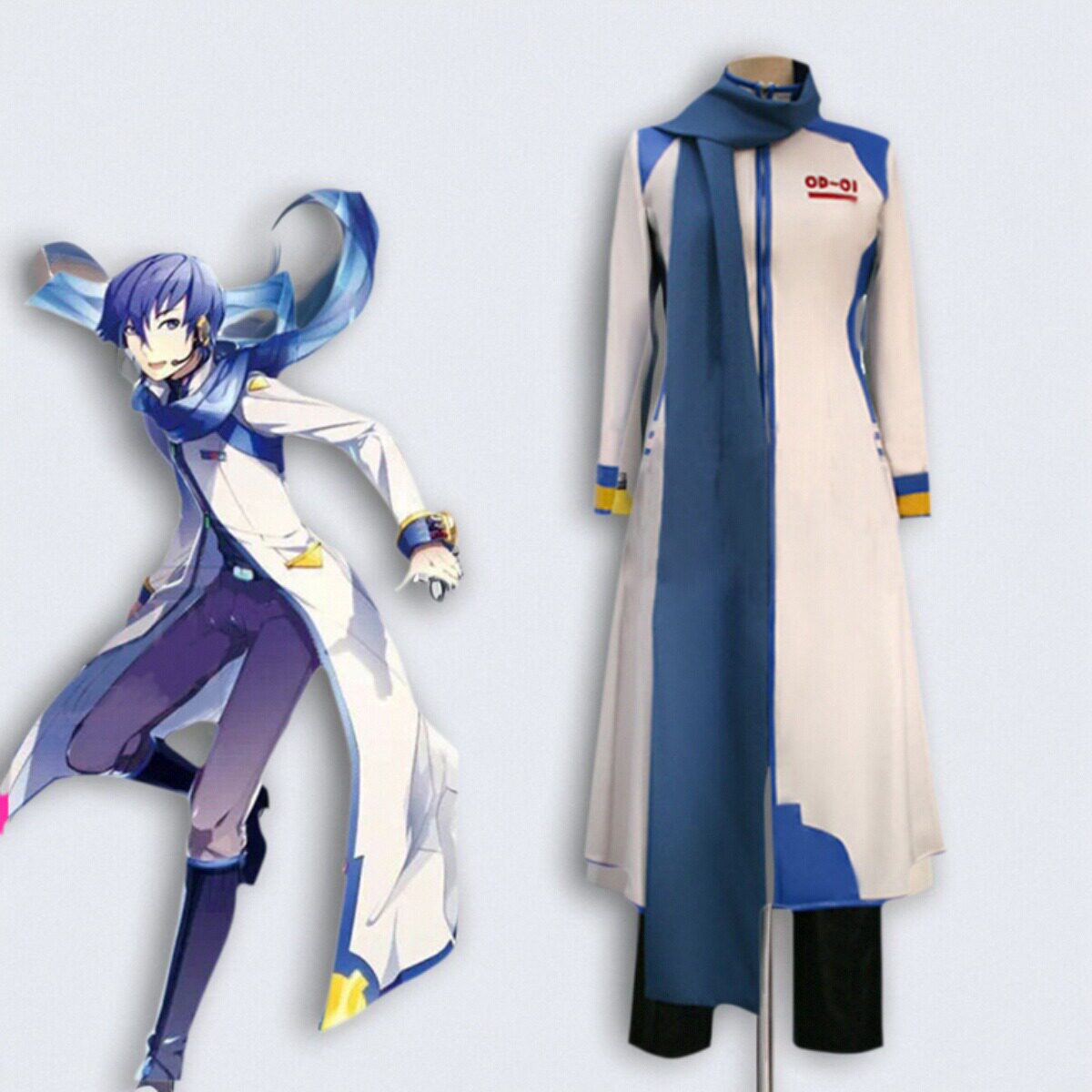 cosplay动漫人物服装二次元VOCALOIDKAITO初音大哥万圣节服装跨境