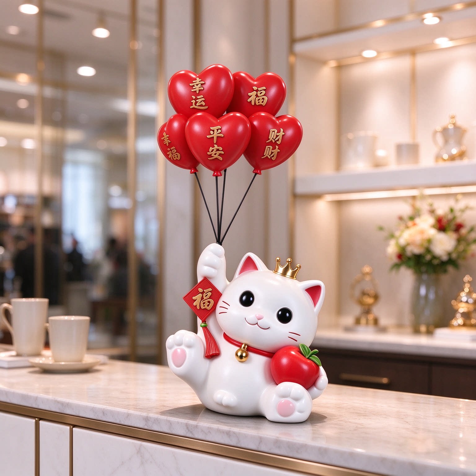 店面招财摆件创意轻奢开业送礼2026新款摆台装饰摆件精致工艺品