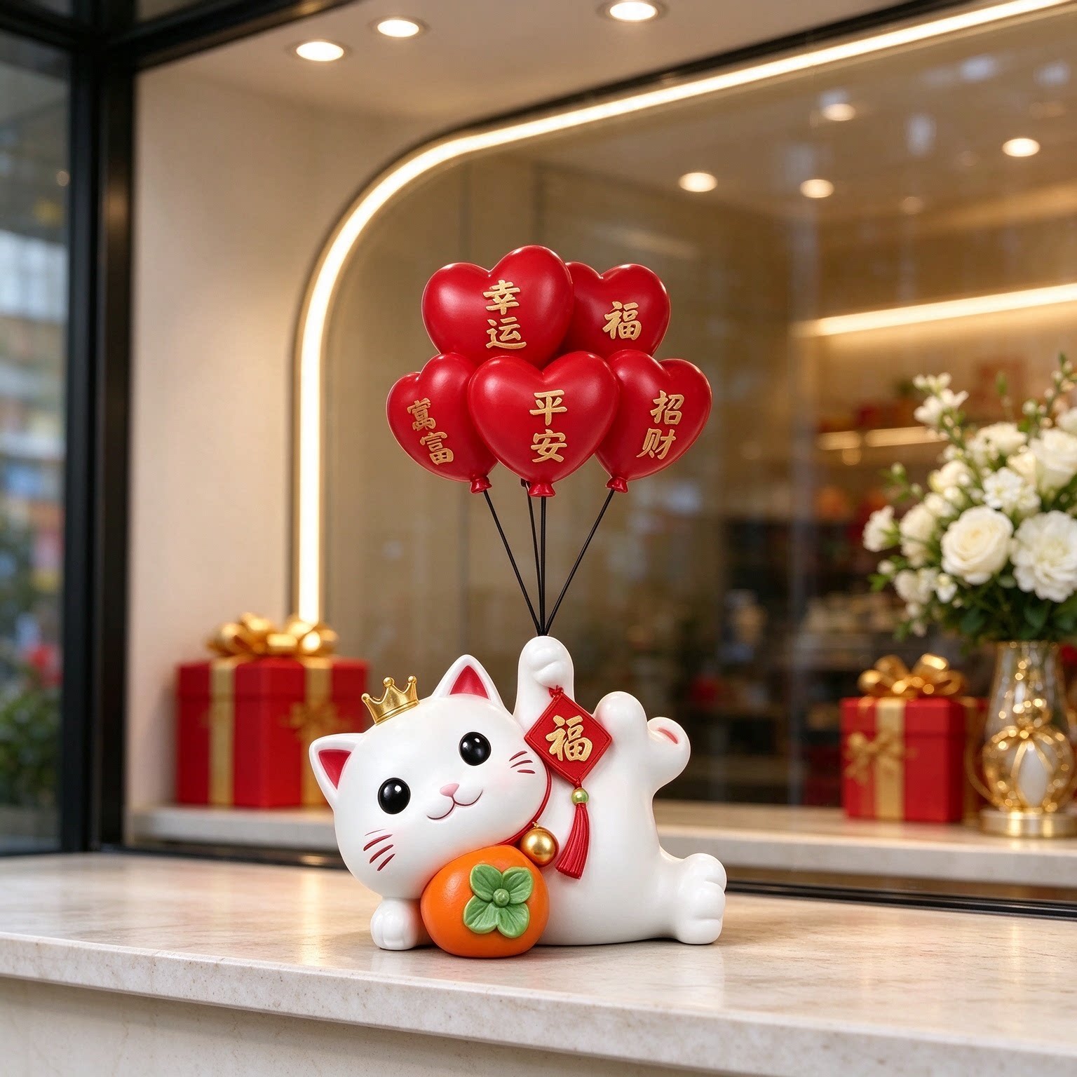 创意门市招财猫2026新款摆件店铺开业礼物家居装饰品精致工艺品