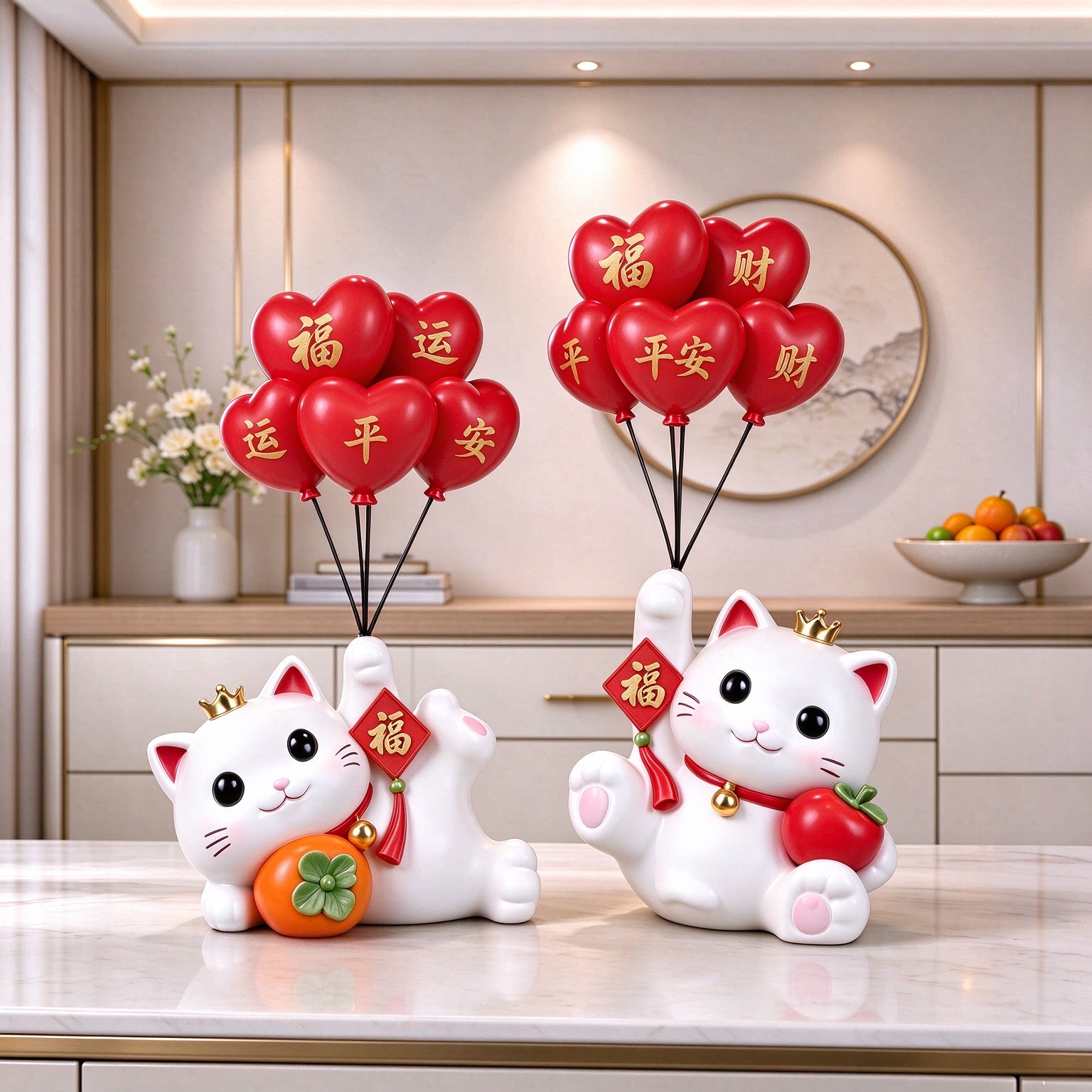 门市招财猫礼物摆件创意轻奢店铺开张2026新款软装摆件新中式国风