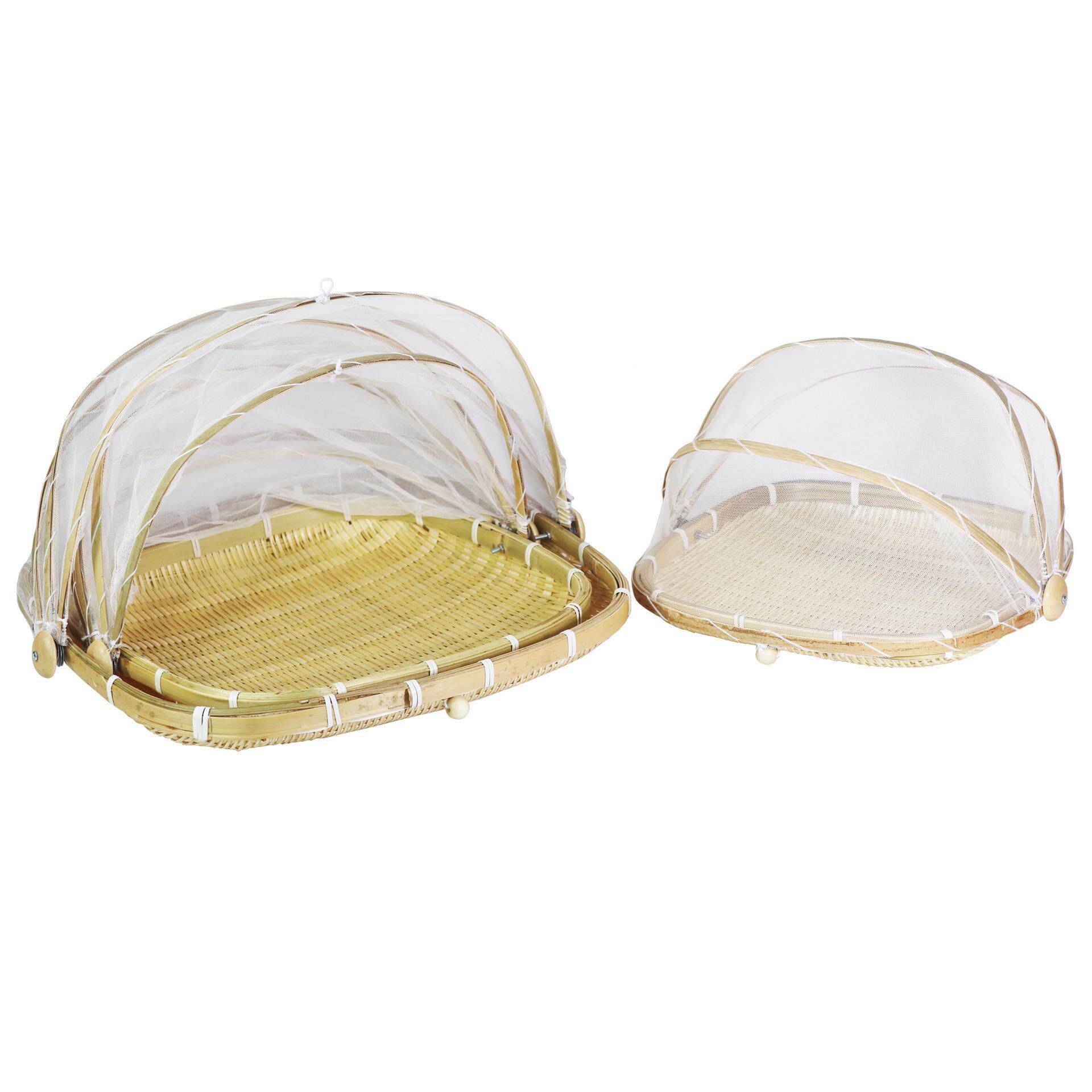 晾编晒篮家水用馒头圆簸箕竹筐筲箕收纳正方形簸果篮菜盖罩农家竹