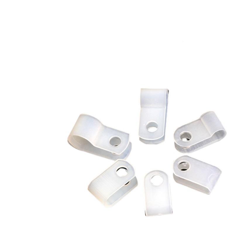 供厂家应R型尼龙夹线电缆固定夹R型电线子压线卡扣固定线扣