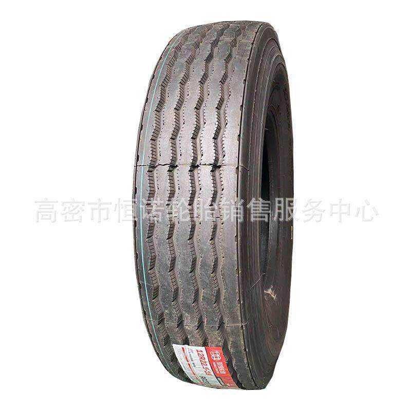 双钱12R22.5全钢丝真空卡客车轮胎RR100花纹平板拖车轮胎18层级